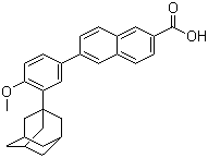 Adapalene, 6-[3-(1-Adamantyl)-4-methoxy-phenyl]naphthalene-2-carboxylic acid, CAS #: 106685-40-9