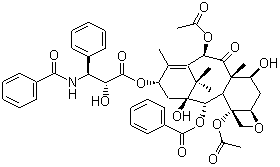 Paclitaxel, 7,11-Methano-5H-cyclodeca[3,4]benz[1,2-b]oxete benzenepropanoic acid deriv., Taxal, Taxol A, CAS #: 33069-62-4