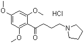 Buflomedil hydrochloride, 1-[3-(2,4,6-Trimethoxybenzoyl)propyl]pyrrolidinium chloride, CAS #: 35543-24-9