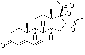 Megestrol acetate, 17alpha-Acetoxy-6-methylpregna-4,6-diene-3,20-dione, 17-Hydroxy-6-methylpregna-4,6-diene-3,20-dione acetate, CAS #: 595-33-5